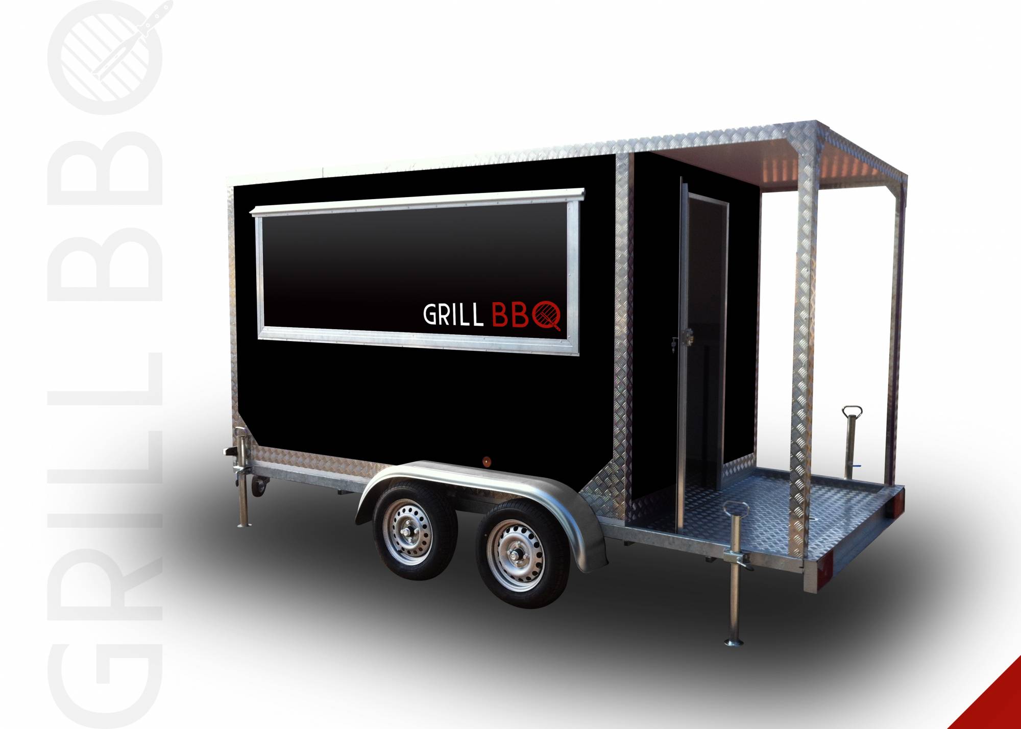 REMORQUE FOOD TRUCK GRILL BBQ